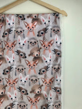 Load image into Gallery viewer, Handmade Cute Woodland animal blanket and throw