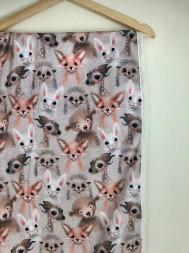 Handmade Cute Woodland animal blanket and throw