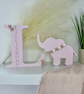 20cm personalised engraved letter - PLUS 1 matching shape