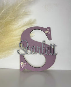 Personalised Wall Plaque Initial Letter