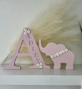 20cm personalised engraved letter - PLUS 1 matching shape