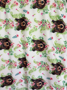 Floral bear Blanket