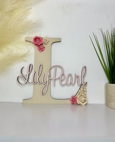 Personalised Wall Plaque Initial Letter