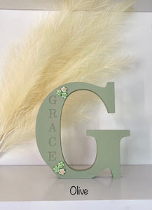 20cm personalised engraved letter