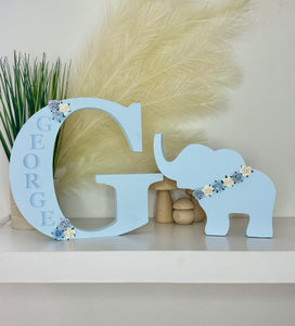 20cm personalised engraved letter - PLUS 1 matching shape