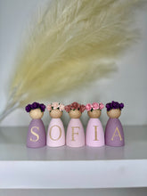 Load image into Gallery viewer, Personalised peg dolls, Personalised wooden dolls