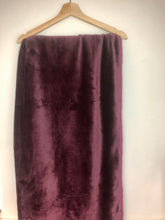 Load image into Gallery viewer, Dark Purple, wine cuddle fleece blanket