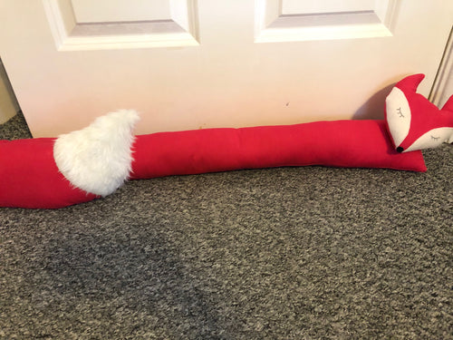 Fuchsia Pink Fox Draught Excluder