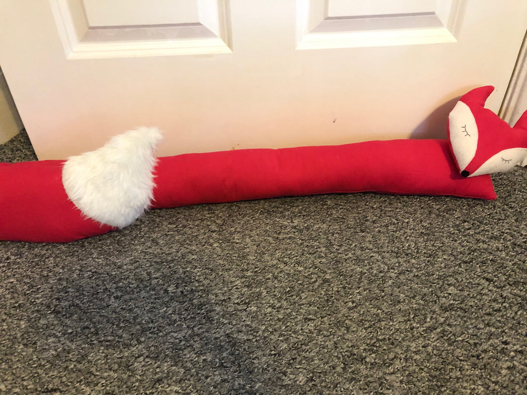 Fuchsia Pink Fox Draught Excluder
