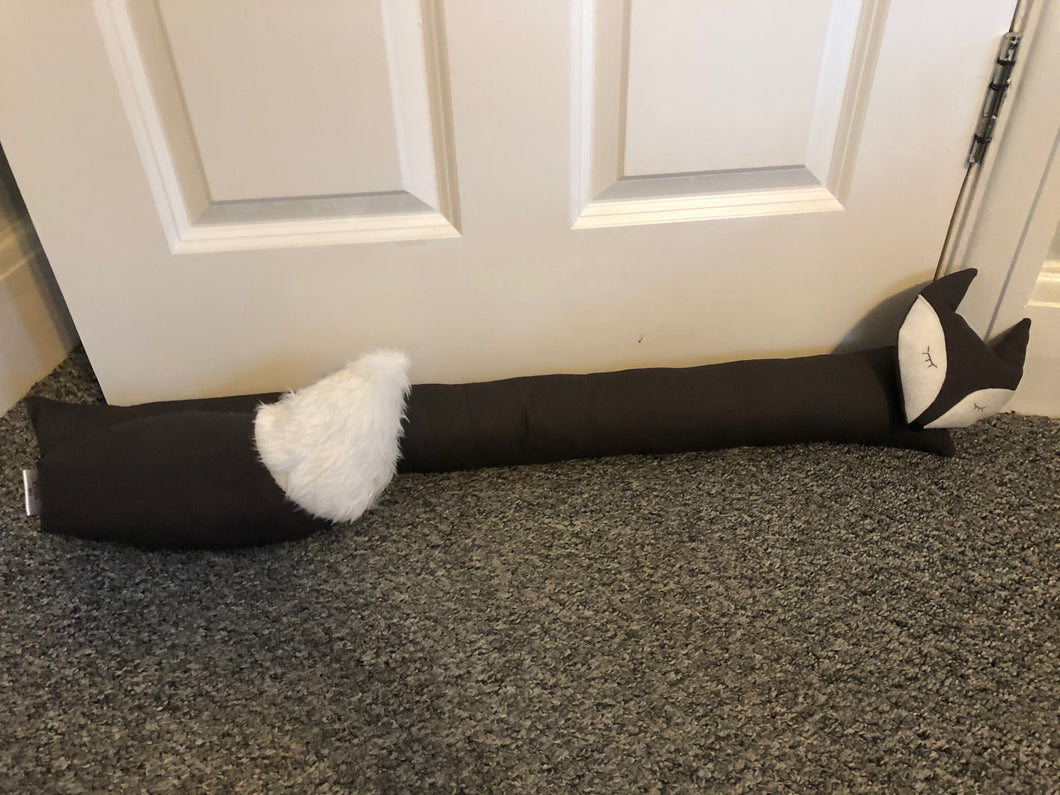 Dark Grey Fox Draught Excluder