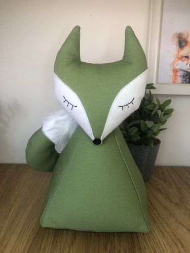 Spring Green Fox Doorstop