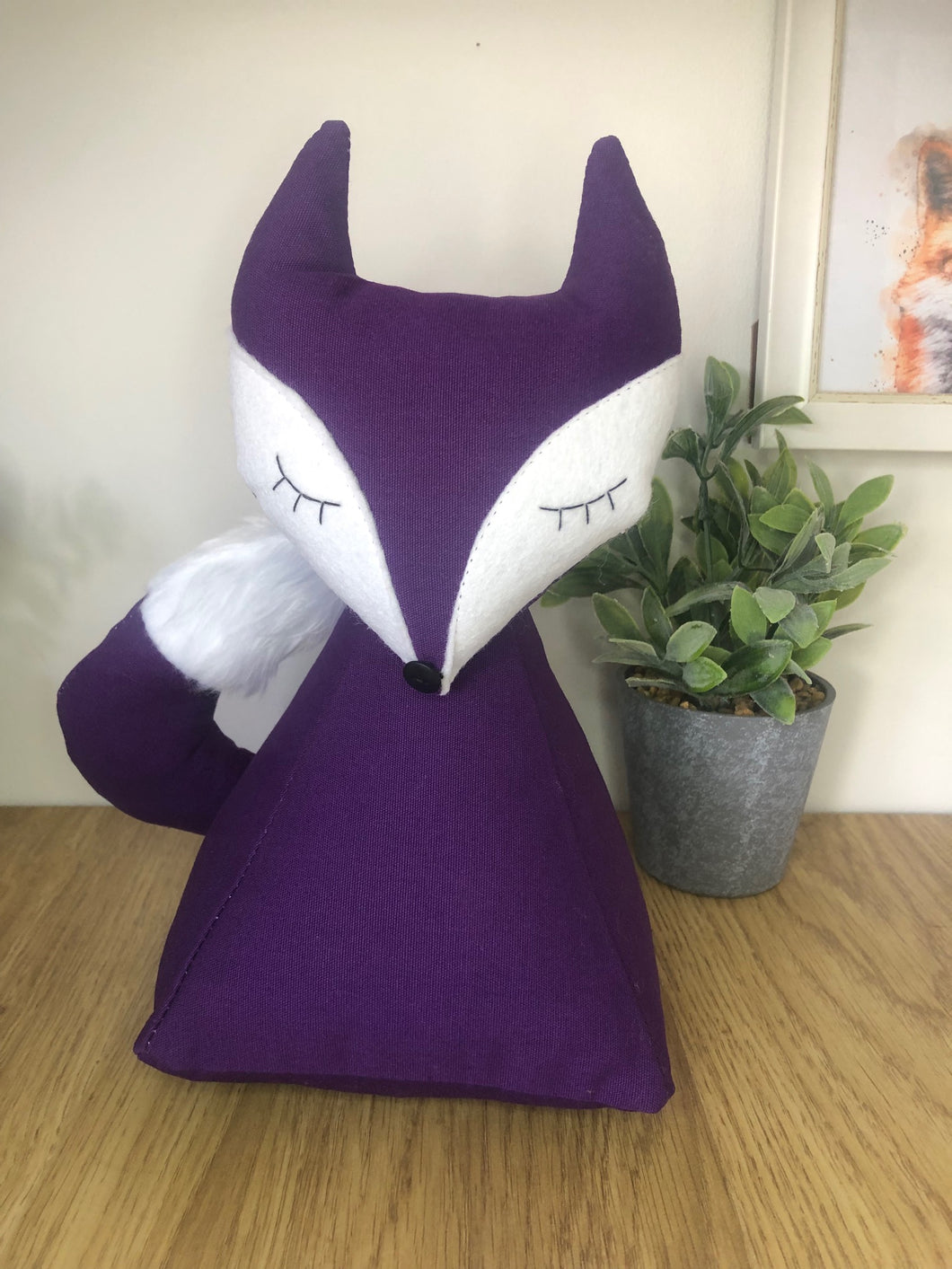 Purple Fox Doorstop