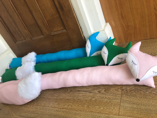 Emerald Green Fox Draught Excluder