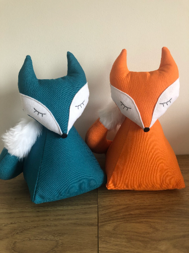 Light Orange Fox Doorstop