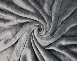 Grey cuddle fleece blanket