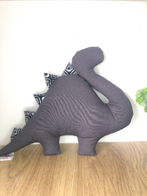 Load image into Gallery viewer, Handmade dinosaur cushion